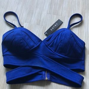 Royal Blue Crop Top